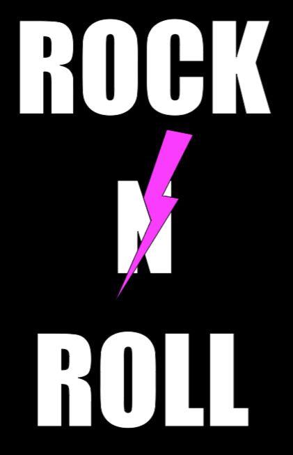Womens scoop neck Rock n Roll T-shirt