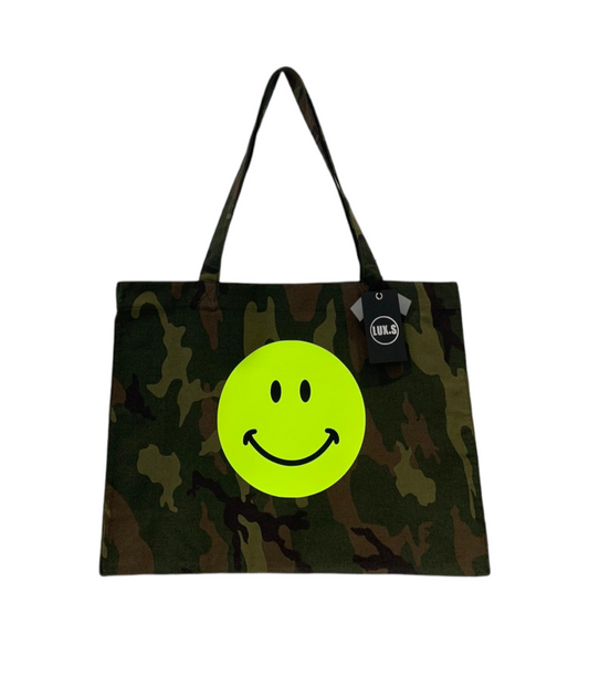 Old Skool Smiley Camo Bag