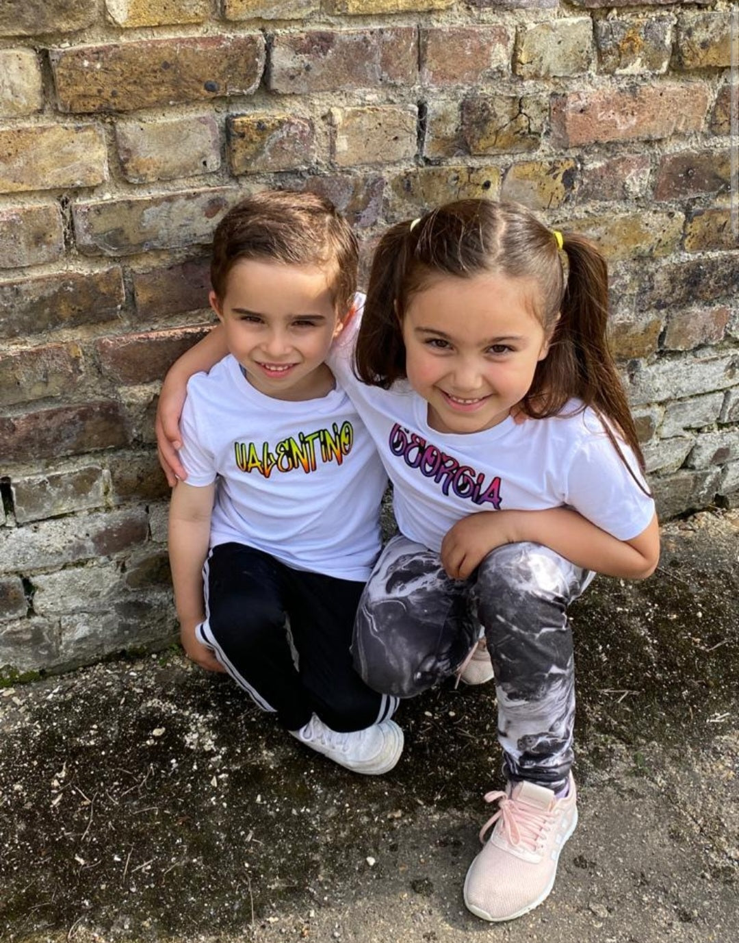 Custom Kids Graffiti Name T-shirt