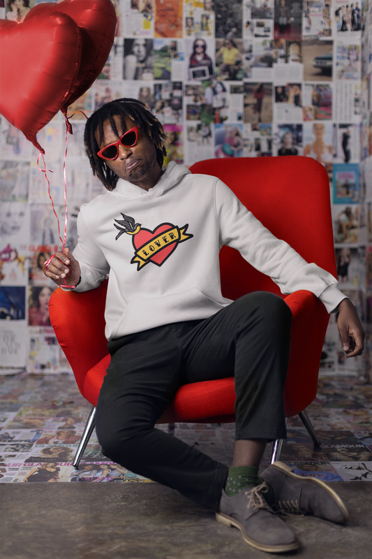 Custom Tattoo Heart Adult Hoodie