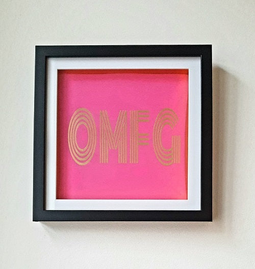 OMFG Print - Framed