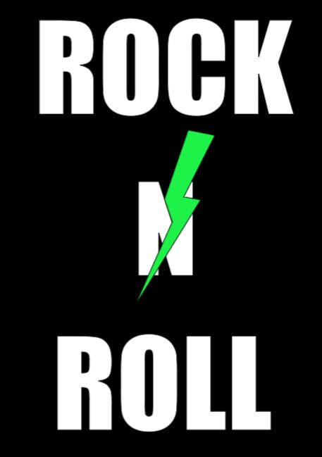 Womens scoop neck Rock n Roll T-shirt