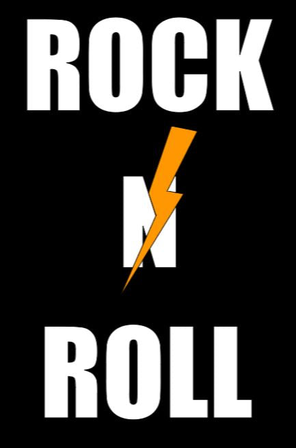 Womens scoop neck Rock n Roll T-shirt