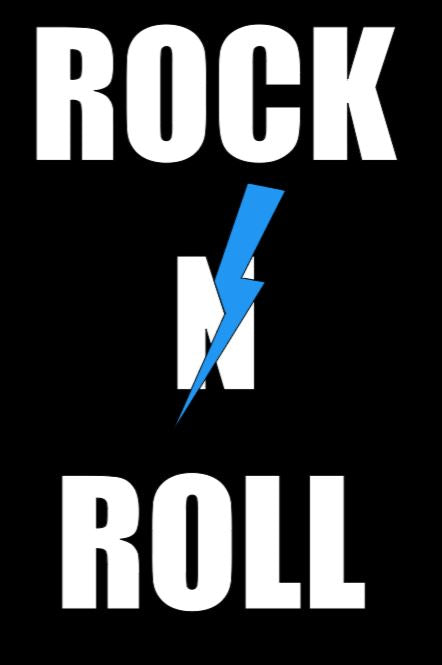 Womens scoop neck Rock n Roll T-shirt