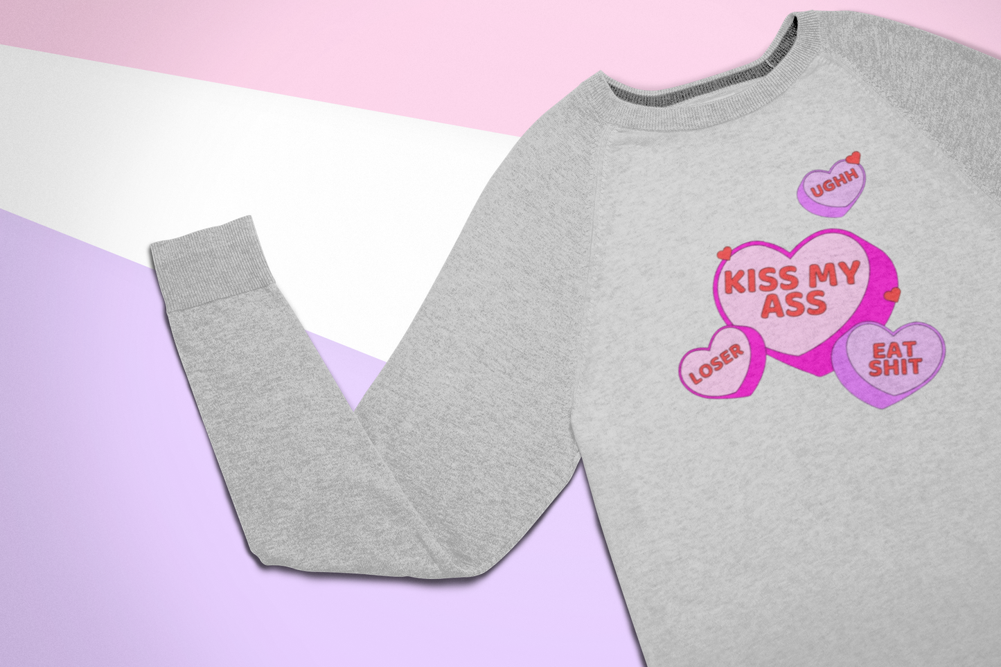 Love heart Adult Sweatshirt