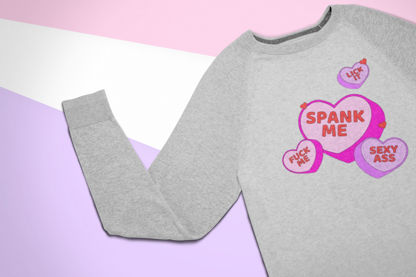 Love heart Adult Sweatshirt